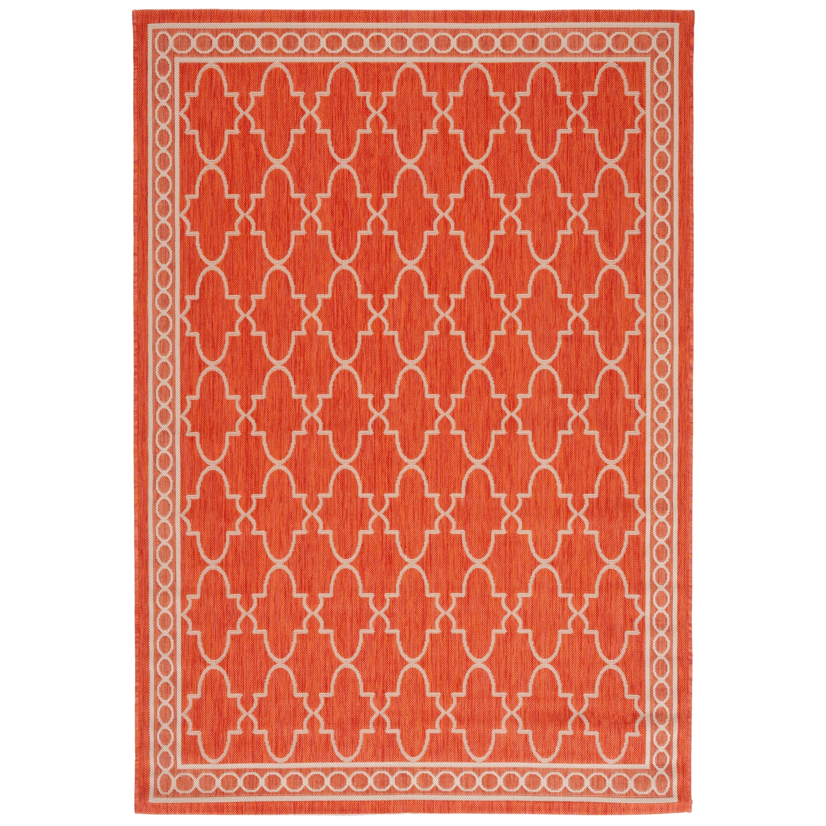 SAFAVIEH Courtyard Janell Trellis Indoor/ Outdoor Waterproof Patio Backyard Rug