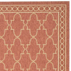 SAFAVIEH Courtyard Janell Trellis Indoor/ Outdoor Waterproof Patio Backyard Rug