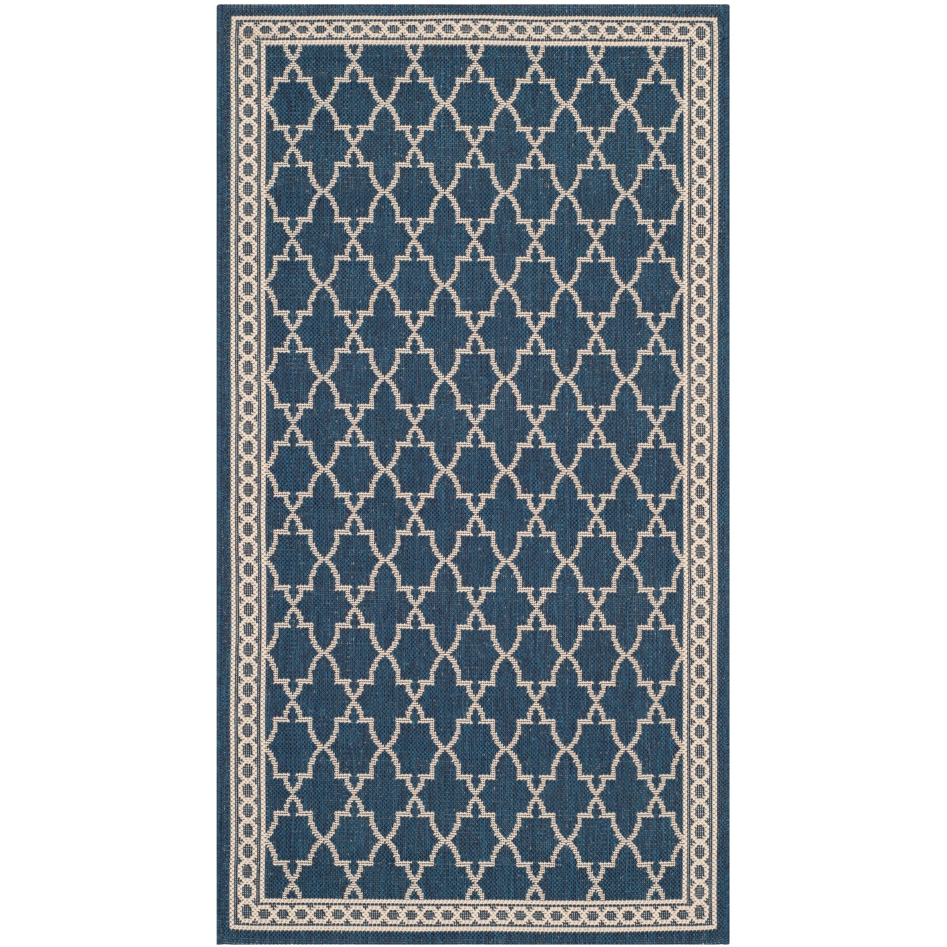 SAFAVIEH Courtyard Janell Trellis Indoor/ Outdoor Waterproof Patio Backyard Rug