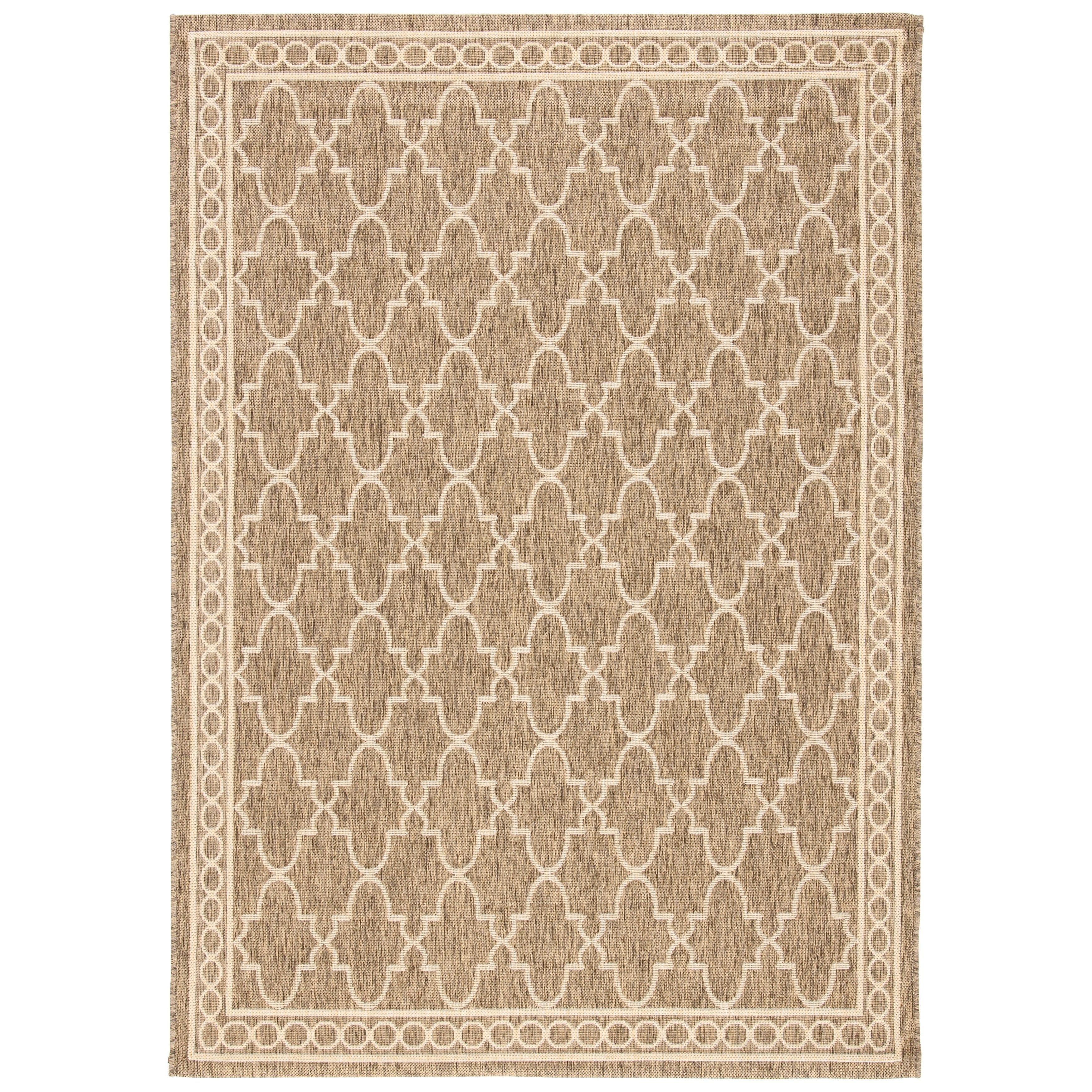 SAFAVIEH Courtyard Janell Trellis Indoor/ Outdoor Waterproof Patio Backyard Rug