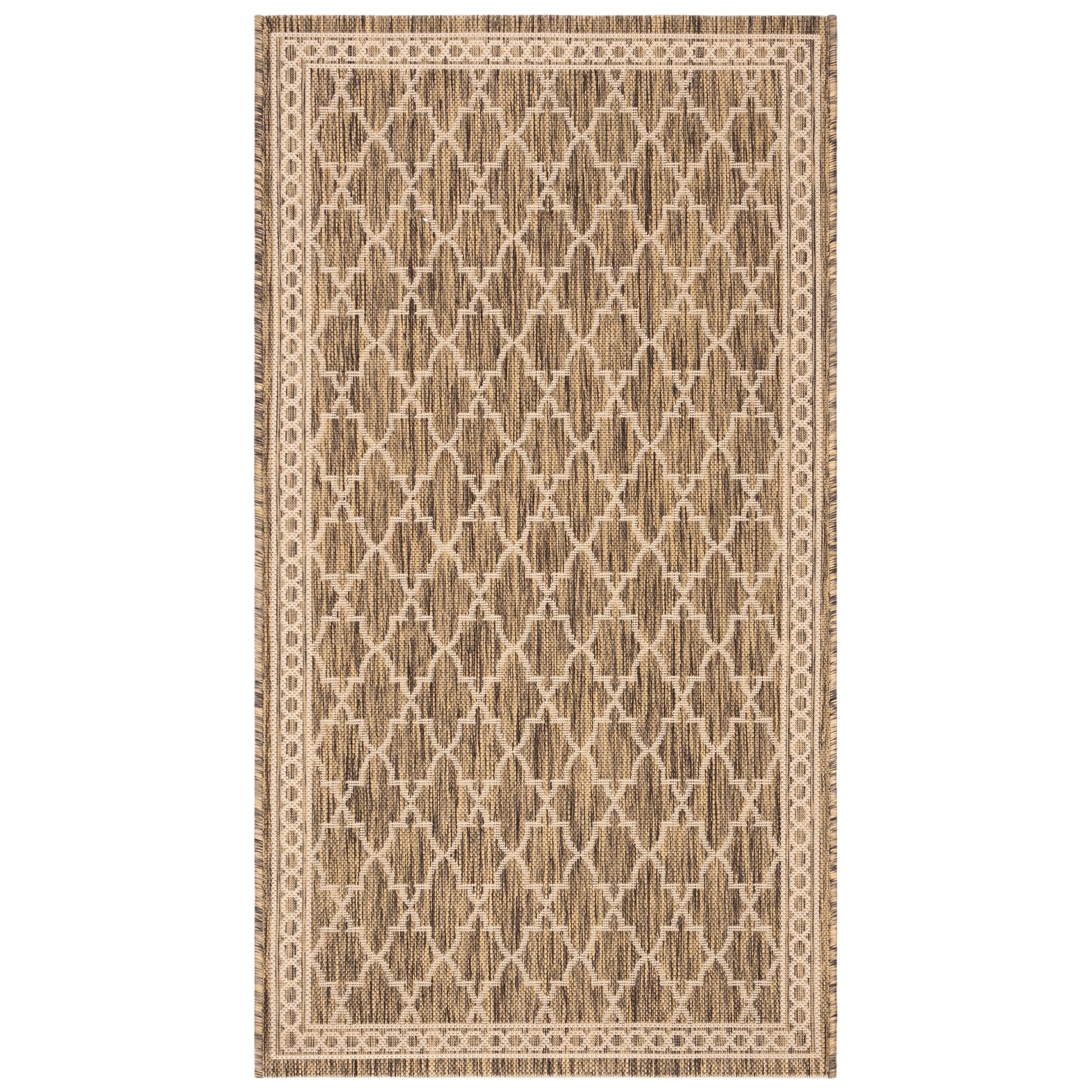 SAFAVIEH Courtyard Janell Trellis Indoor/ Outdoor Waterproof Patio Backyard Rug