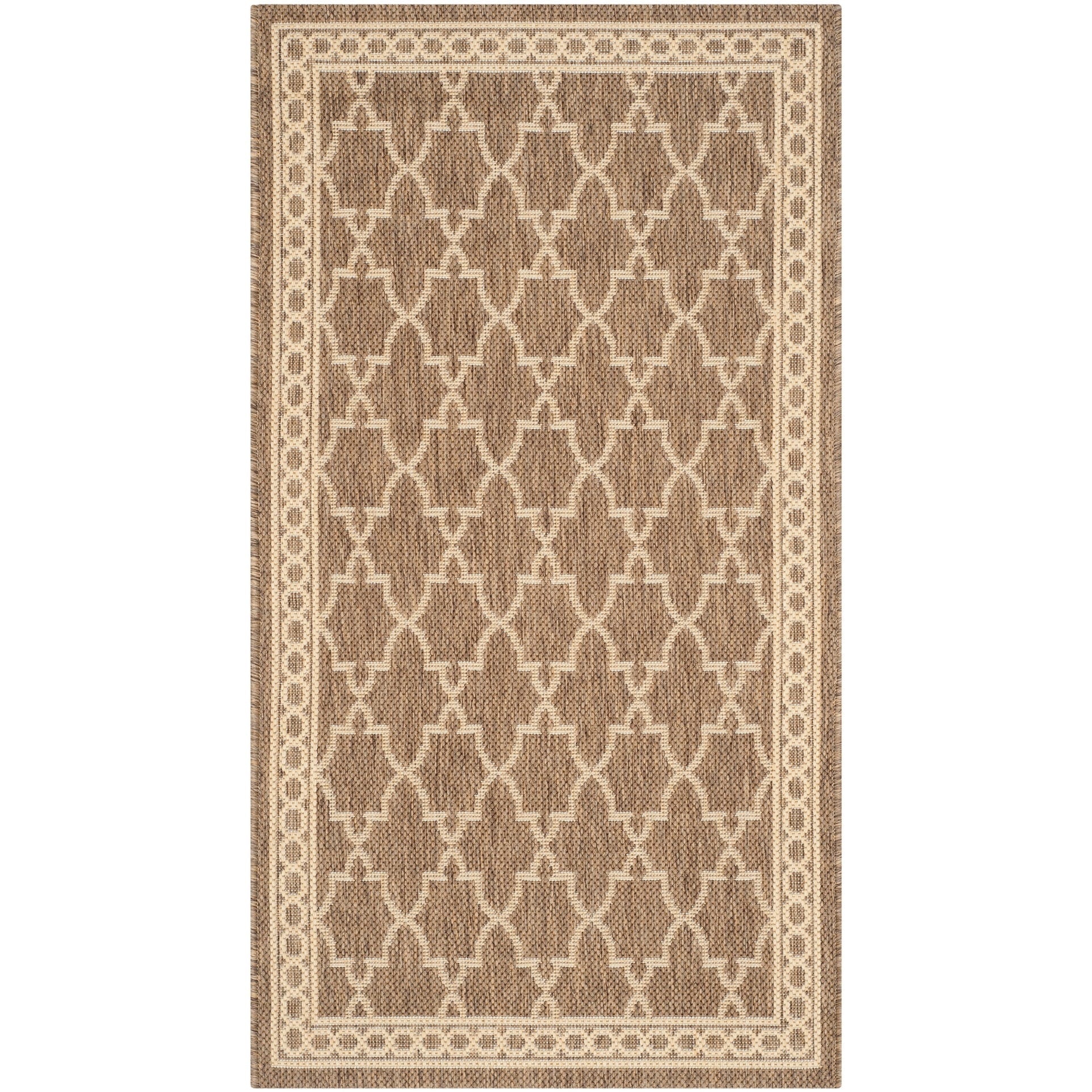 SAFAVIEH Courtyard Janell Trellis Indoor/ Outdoor Waterproof Patio Backyard Rug