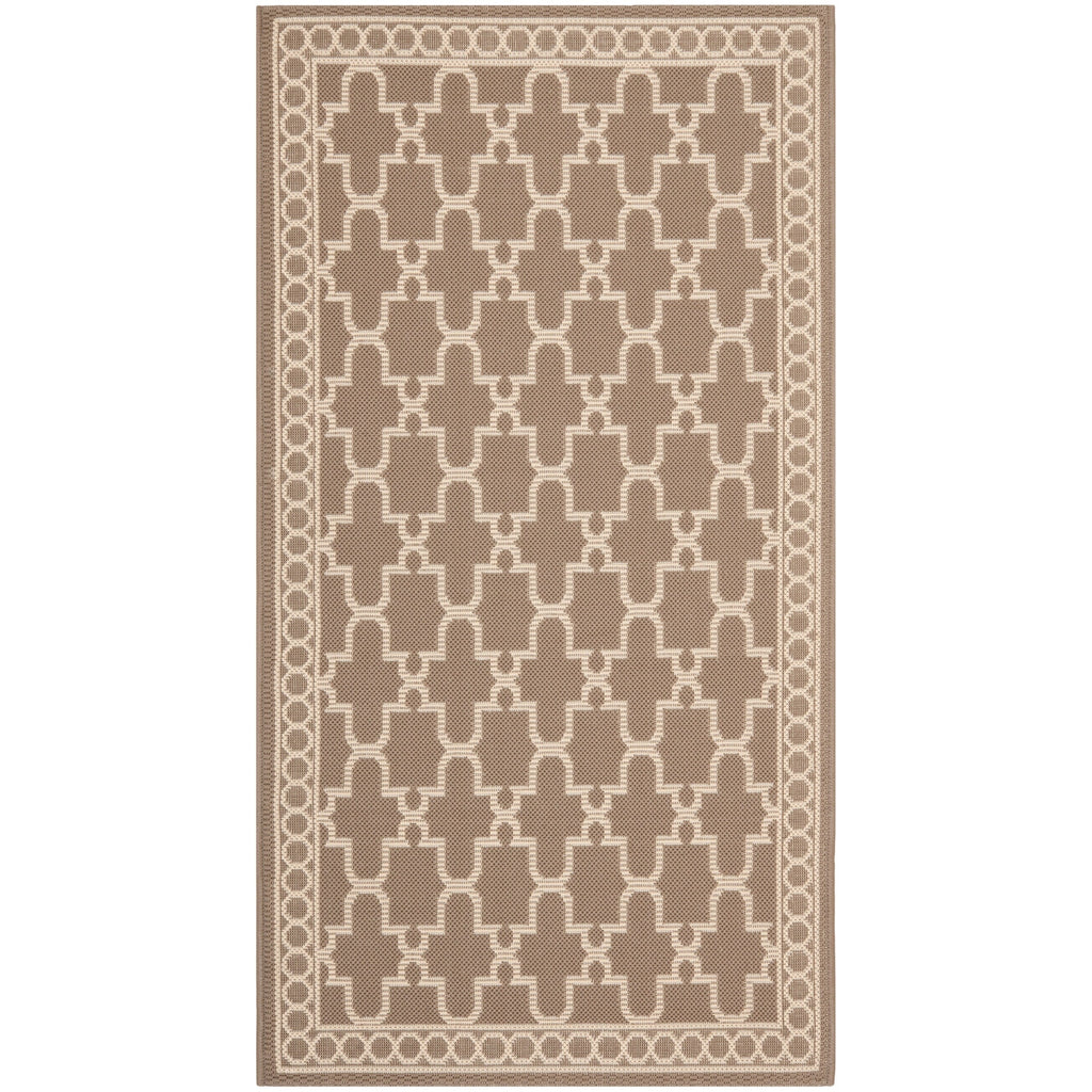 SAFAVIEH Courtyard Janell Trellis Indoor/ Outdoor Waterproof Patio Backyard Rug