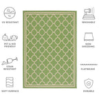 SAFAVIEH Courtyard Kristelle Indoor/ Outdoor Waterproof Patio Backyard Rug