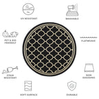 SAFAVIEH Courtyard Kristelle Indoor/ Outdoor Waterproof Patio Backyard Rug