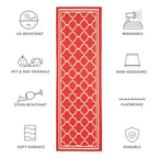 SAFAVIEH Courtyard Kristelle Indoor/ Outdoor Waterproof Patio Backyard Rug