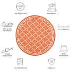 SAFAVIEH Courtyard Kristelle Indoor/ Outdoor Waterproof Patio Backyard Rug