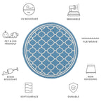 SAFAVIEH Courtyard Kristelle Indoor/ Outdoor Waterproof Patio Backyard Rug