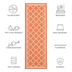 SAFAVIEH Courtyard Kristelle Indoor/ Outdoor Waterproof Patio Backyard Rug