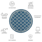 SAFAVIEH Courtyard Kristelle Indoor/ Outdoor Waterproof Patio Backyard Rug