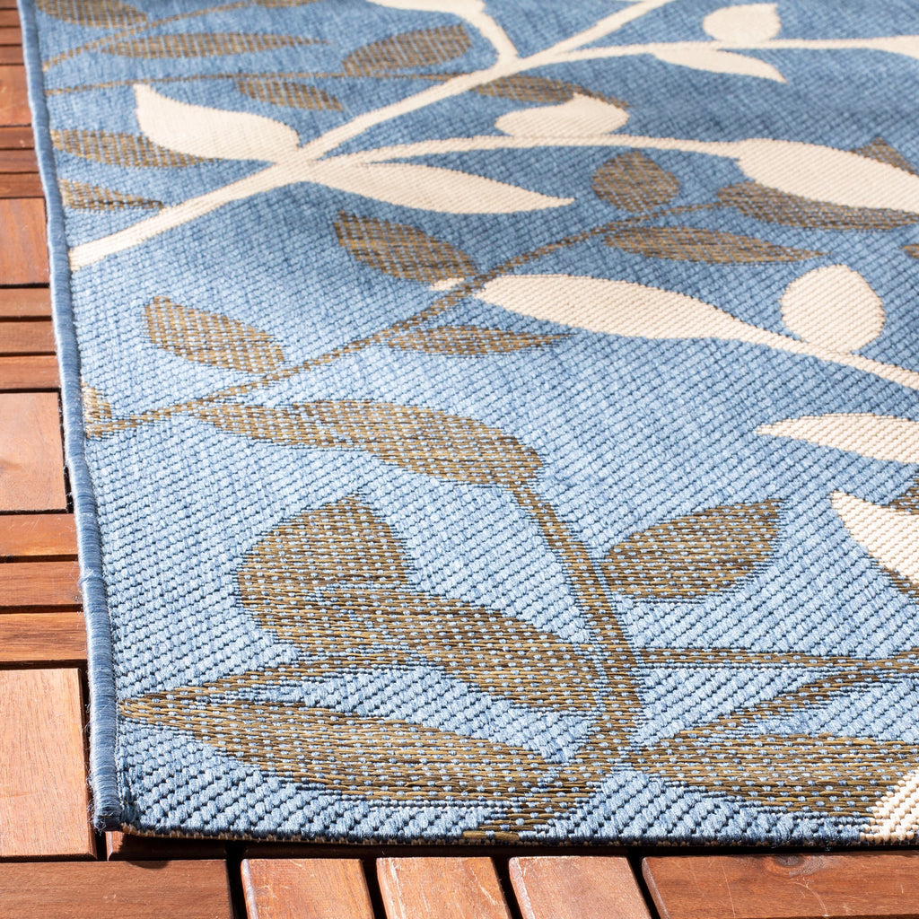 SAFAVIEH Courtyard Luann Botanical Indoor/ Outdoor Waterproof Patio Backyard Rug