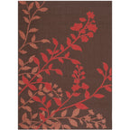 SAFAVIEH Courtyard Luann Botanical Indoor/ Outdoor Waterproof Patio Backyard Rug