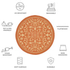 SAFAVIEH Courtyard Miljeta Indoor/ Outdoor Waterproof Patio Backyard Rug