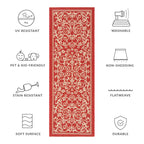 SAFAVIEH Courtyard Miljeta Indoor/ Outdoor Waterproof Patio Backyard Rug