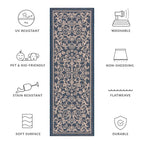 SAFAVIEH Courtyard Miljeta Indoor/ Outdoor Waterproof Patio Backyard Rug