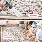 SAFAVIEH Courtyard Miljeta Indoor/ Outdoor Waterproof Patio Backyard Rug