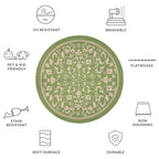 SAFAVIEH Courtyard Miljeta Indoor/ Outdoor Waterproof Patio Backyard Rug