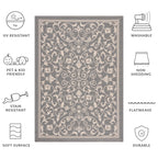 SAFAVIEH Courtyard Miljeta Indoor/ Outdoor Waterproof Patio Backyard Rug