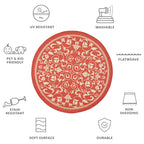 SAFAVIEH Courtyard Miljeta Indoor/ Outdoor Waterproof Patio Backyard Rug