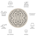 SAFAVIEH Courtyard Miljeta Indoor/ Outdoor Waterproof Patio Backyard Rug