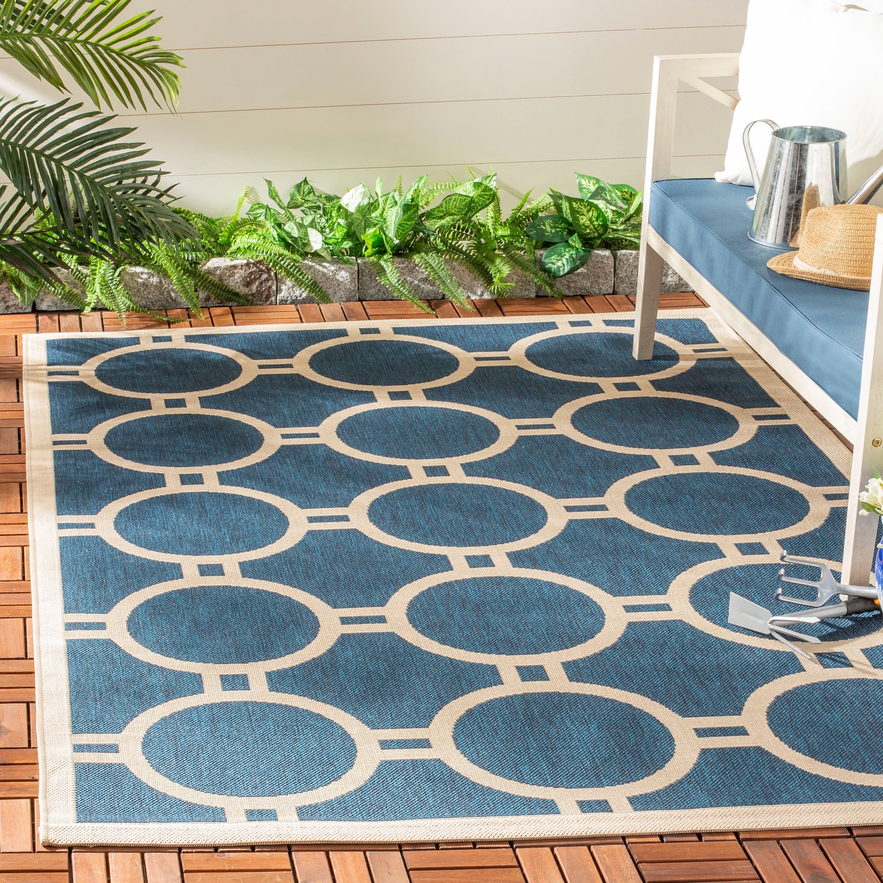 SAFAVIEH Courtyard Nira Indoor/ Outdoor Waterproof Patio Backyard Rug