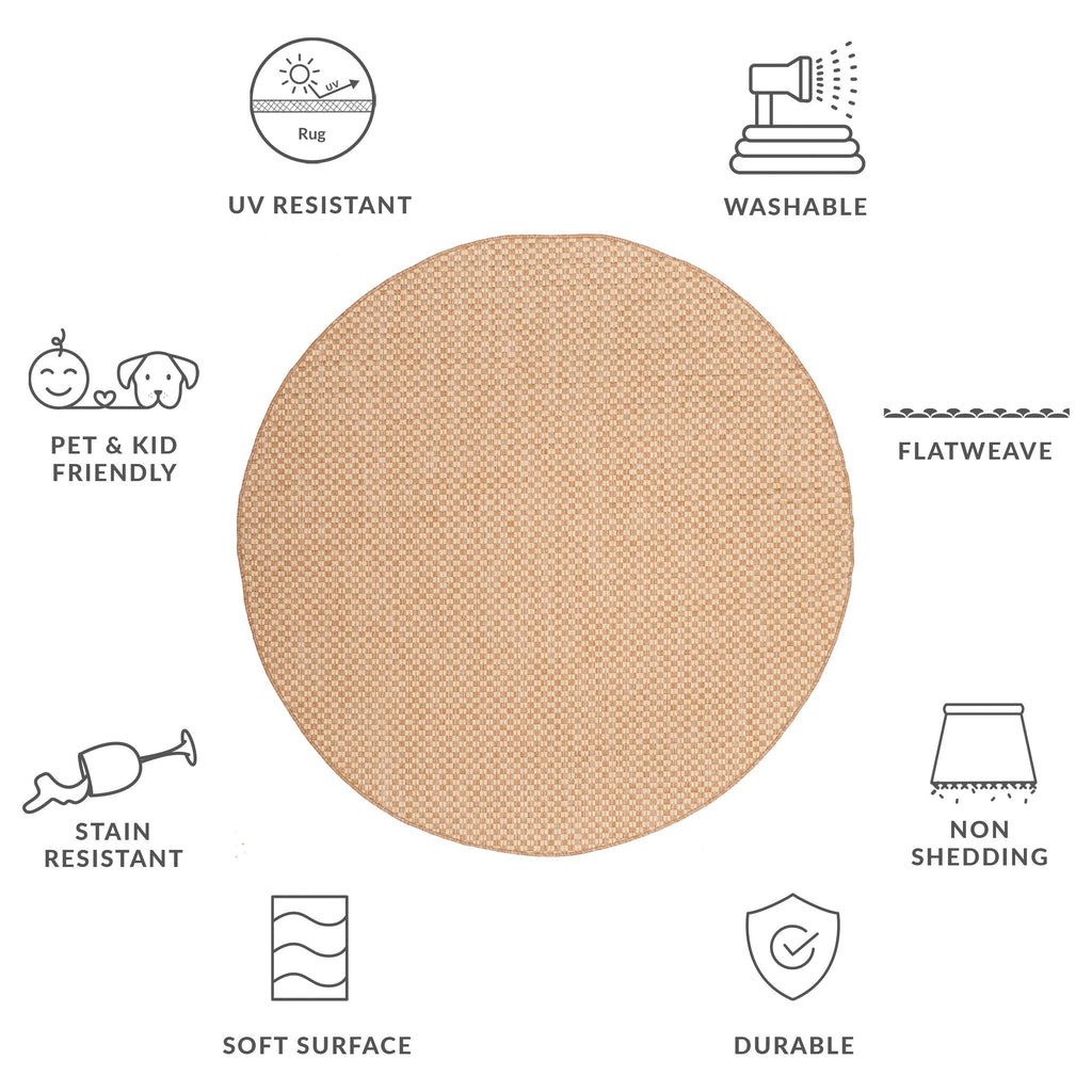 SAFAVIEH Courtyard Ragini Indoor/Outdoor Waterproof Patio Backyard Rug