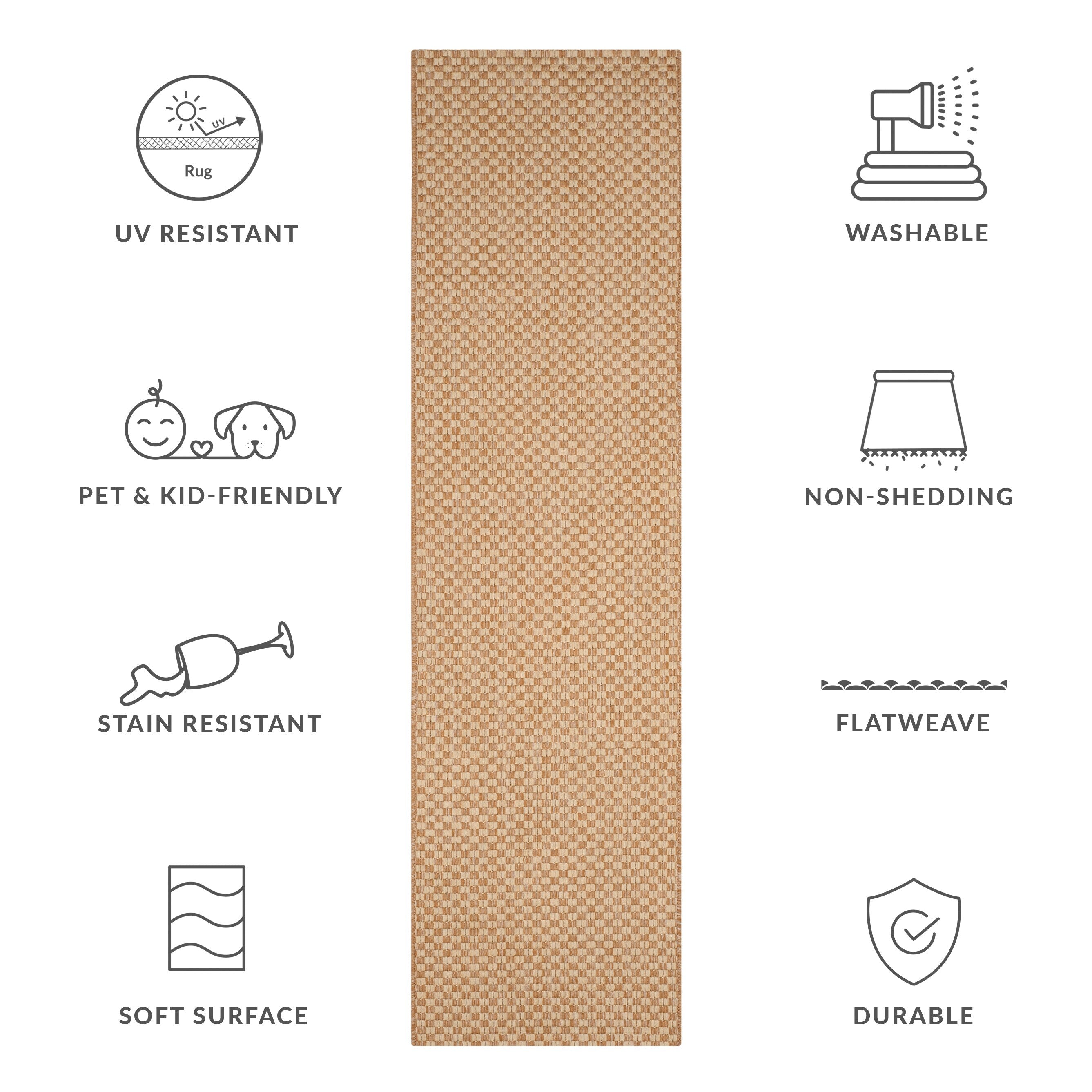 SAFAVIEH Courtyard Ragini Indoor/Outdoor Waterproof Patio Backyard Rug