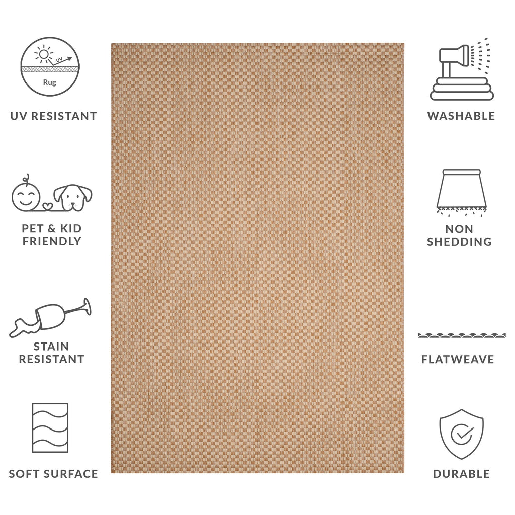 SAFAVIEH Courtyard Ragini Indoor/Outdoor Waterproof Patio Backyard Rug