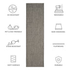 SAFAVIEH Courtyard Ragini Indoor/Outdoor Waterproof Patio Backyard Rug