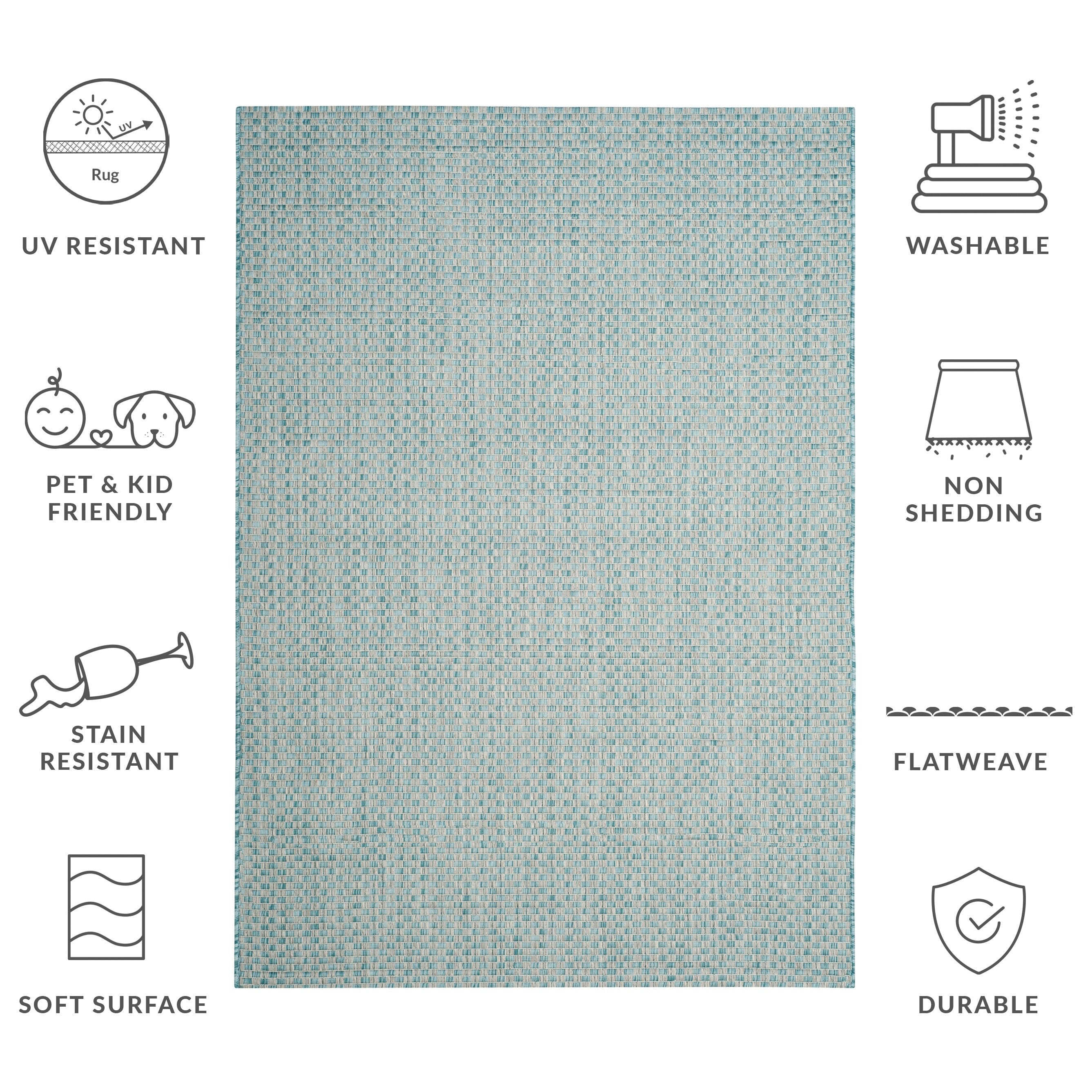 SAFAVIEH Courtyard Ragini Indoor/Outdoor Waterproof Patio Backyard Rug