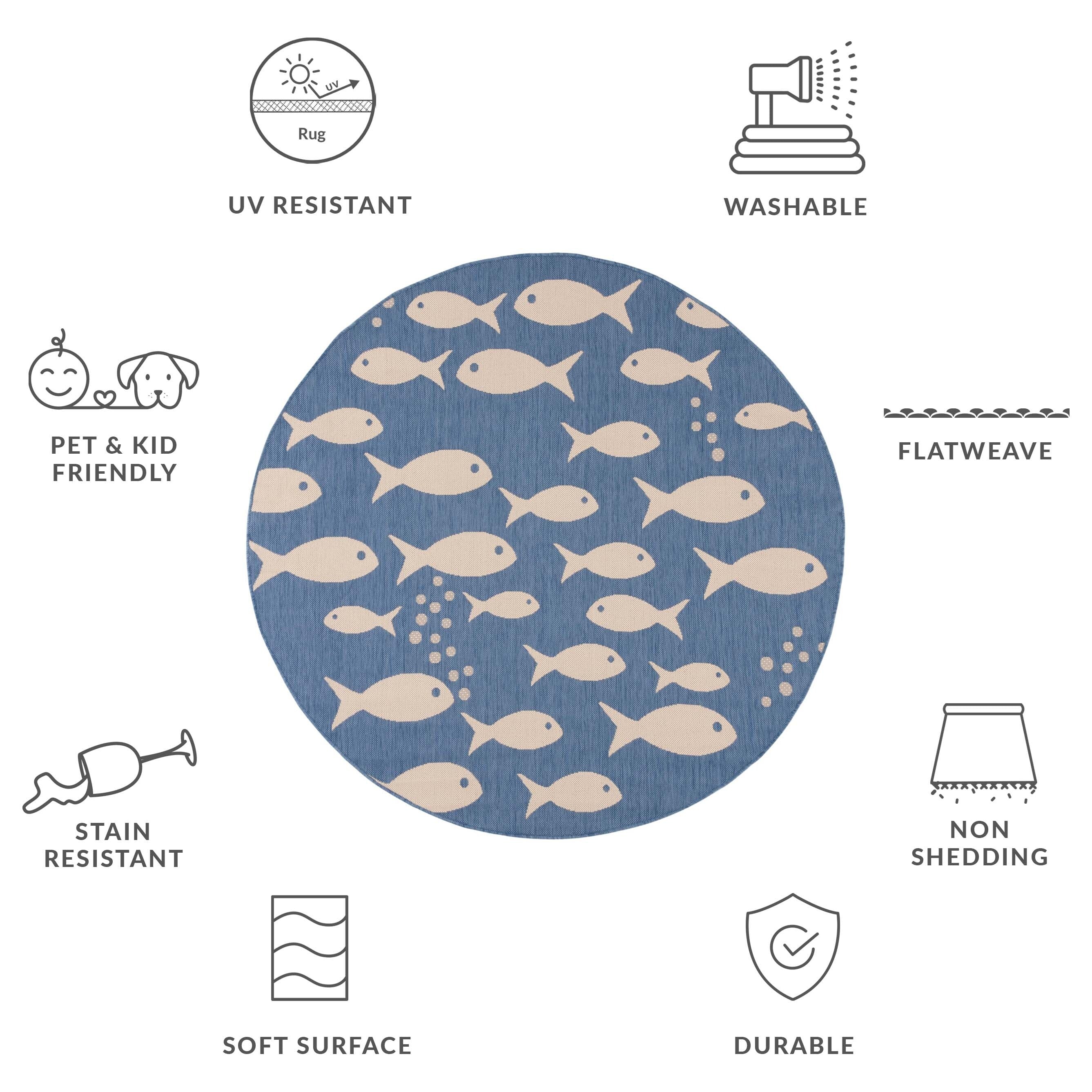 SAFAVIEH Courtyard Ragne Indoor/ Outdoor Waterproof Patio Backyard Rug