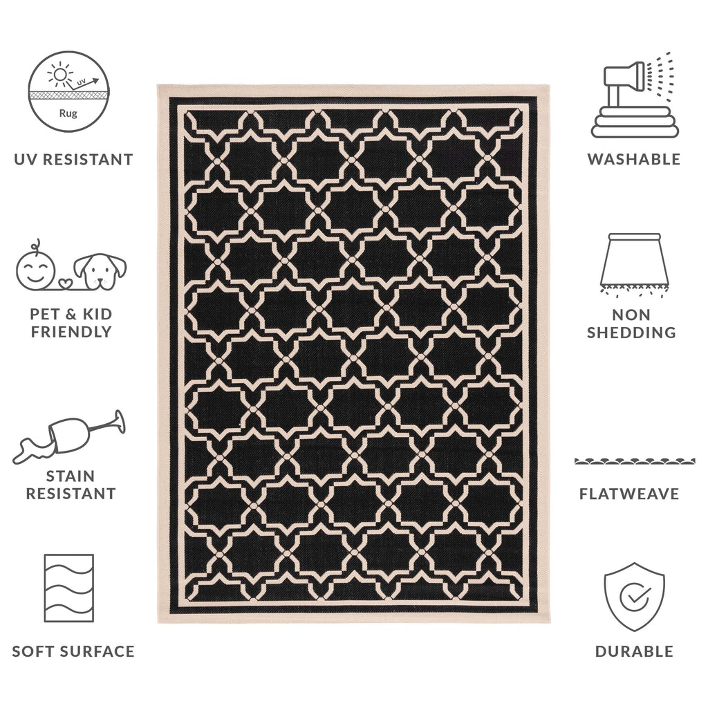 SAFAVIEH Courtyard Thomasina Indoor/ Outdoor Waterproof Patio Backyard Rug
