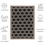 SAFAVIEH Courtyard Thomasina Indoor/ Outdoor Waterproof Patio Backyard Rug