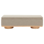 SAFAVIEH Couture Sunneva Boucle Storage Bench - 61 In. W x 20 In. D x 19 In. H - 61Wx20Dx19H