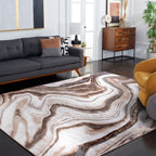 SAFAVIEH Craft Elvyra Modern Abstract Marble Pattern Rug