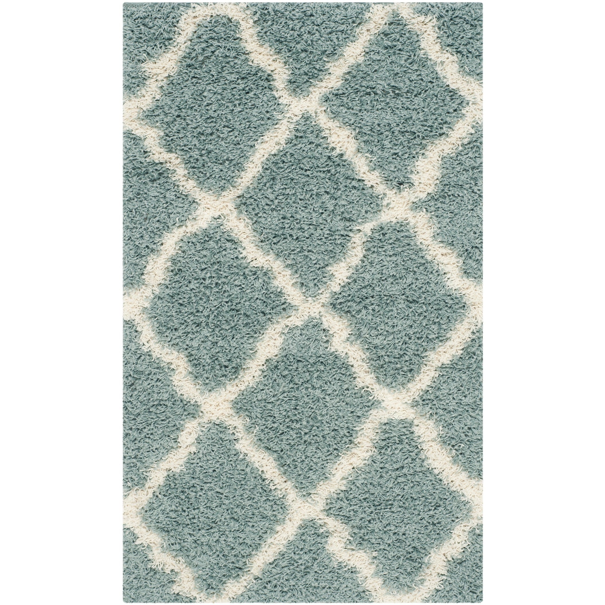 SAFAVIEH Dallas Shag Darina Trellis 1.5-inch Thick Rug