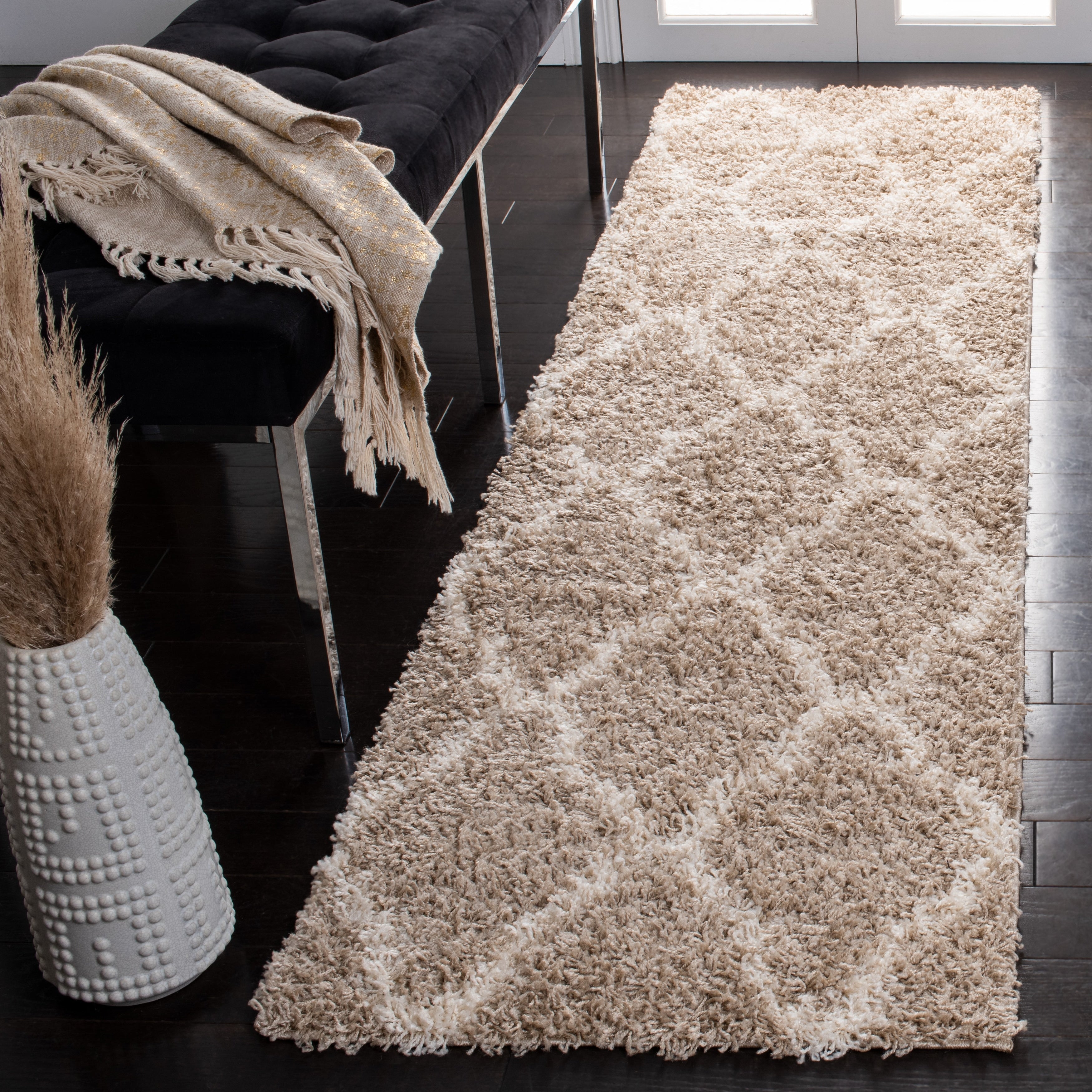 SAFAVIEH Dallas Shag Darina Trellis 1.5-inch Thick Rug