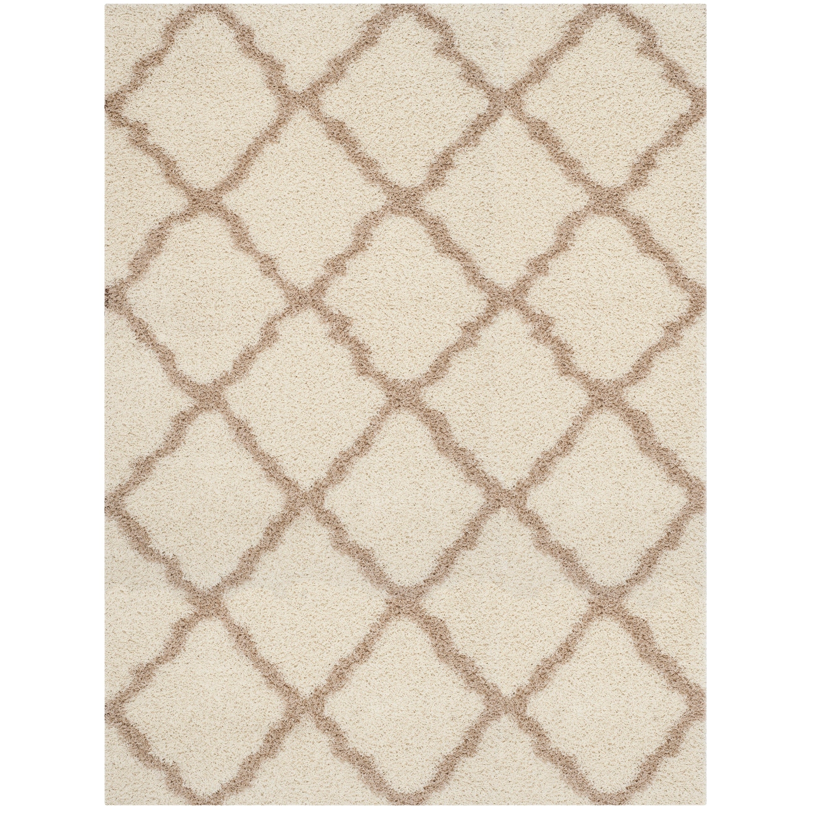 SAFAVIEH Dallas Shag Darina Trellis 1.5-inch Thick Rug