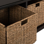 SAFAVIEH Eola Grey/ White Storage Bench - 47 x 16.1 x 19.9 - 47Wx16Dx20H