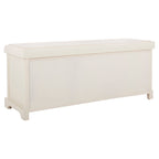 SAFAVIEH Eola Grey/ White Storage Bench - 47 x 16.1 x 19.9 - 47Wx16Dx20H
