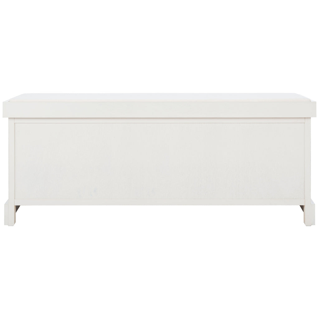 SAFAVIEH Fiorello 3-Drawer with Cushion Storage Bench - 47.3 W x 15 L x 19 H - 47Wx15Dx19H