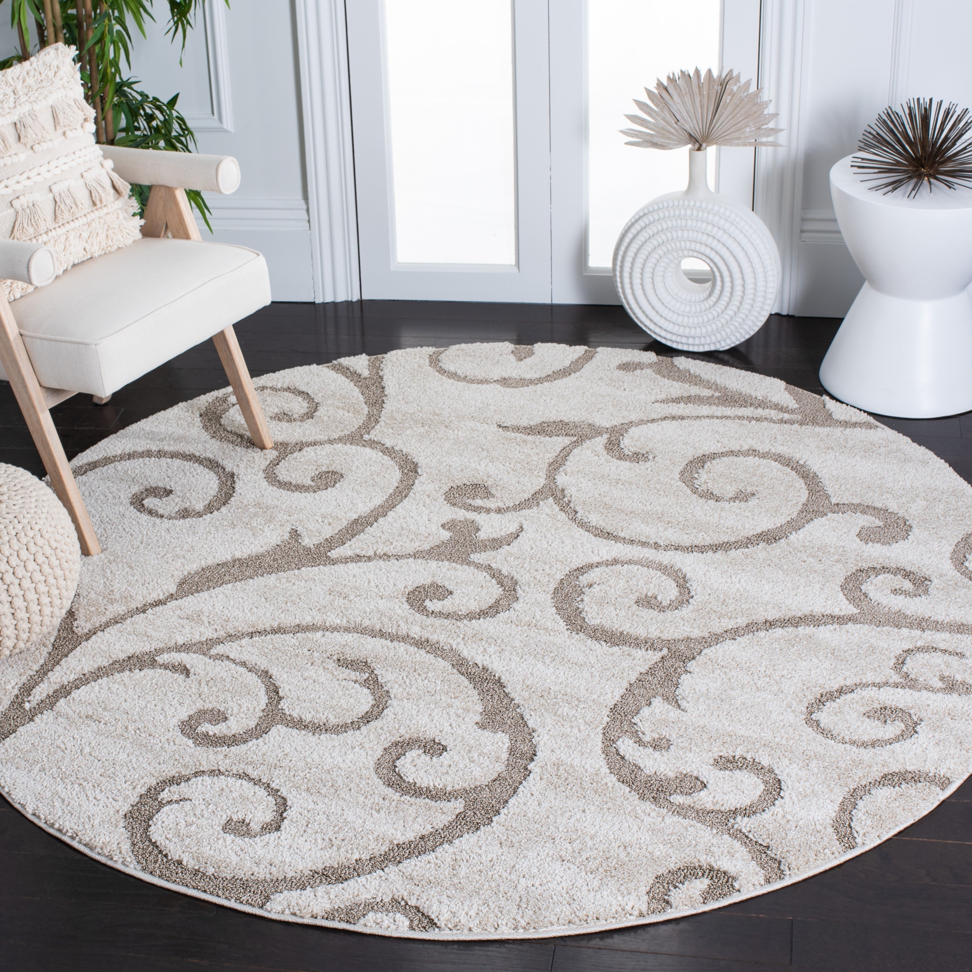 SAFAVIEH Florida Ryung Shag Scroll 1.2-inch Thick Textured Rug