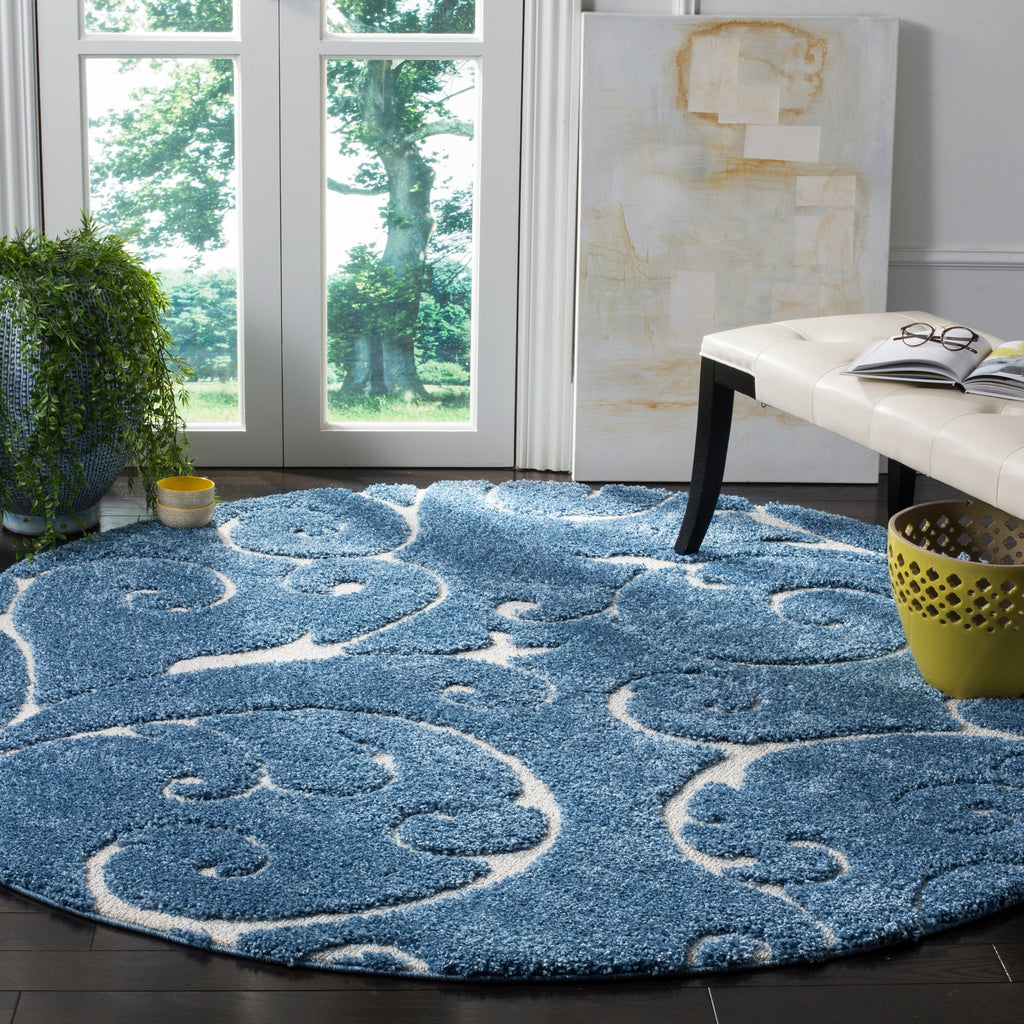 SAFAVIEH Florida Ryung Shag Scroll 1.2-inch Thick Textured Rug