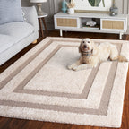 SAFAVIEH Florida Shag Antigoni Border 1.2-inch Thick Rug