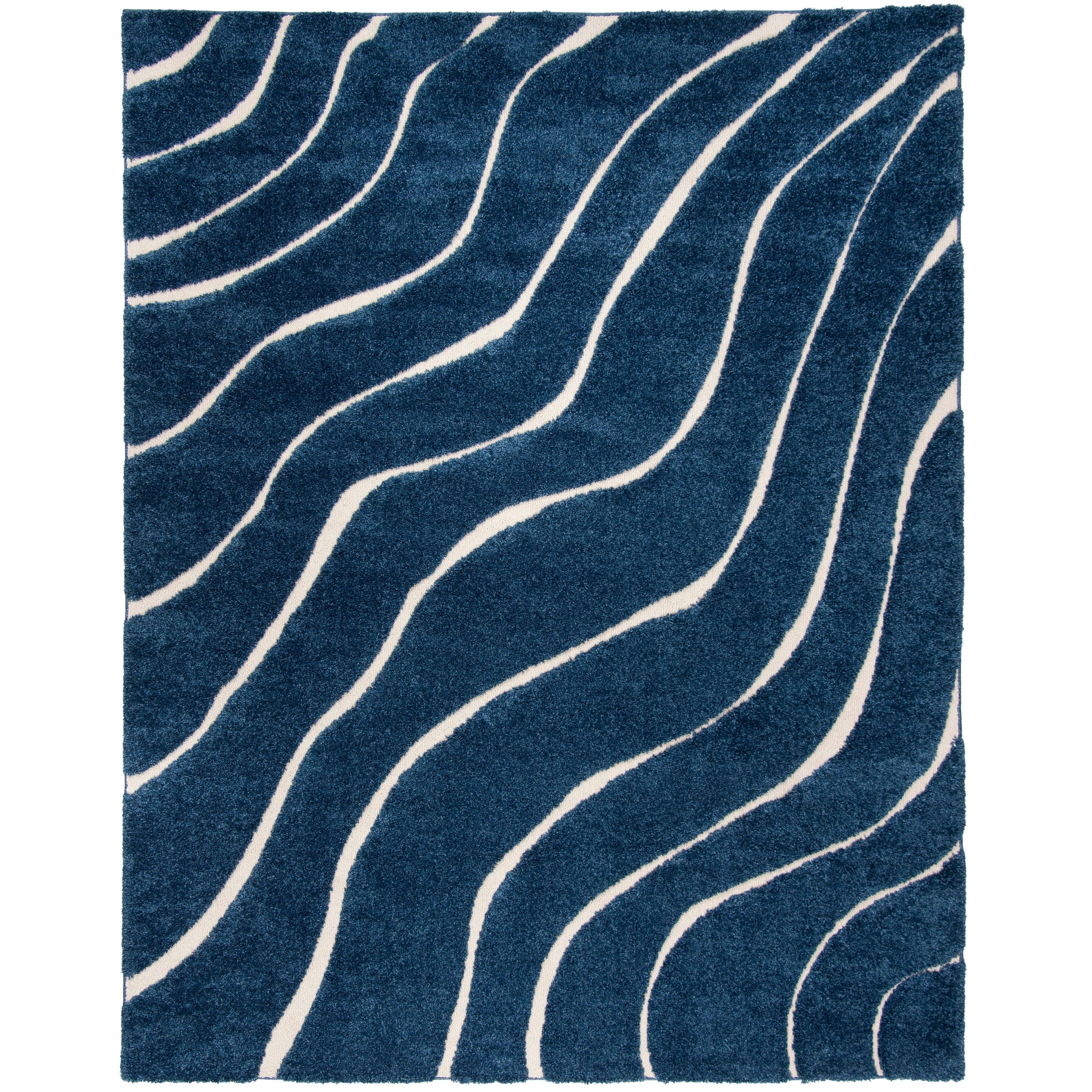 SAFAVIEH Florida Shag Borbala Soft Serene Waves 1.2-inch Thick