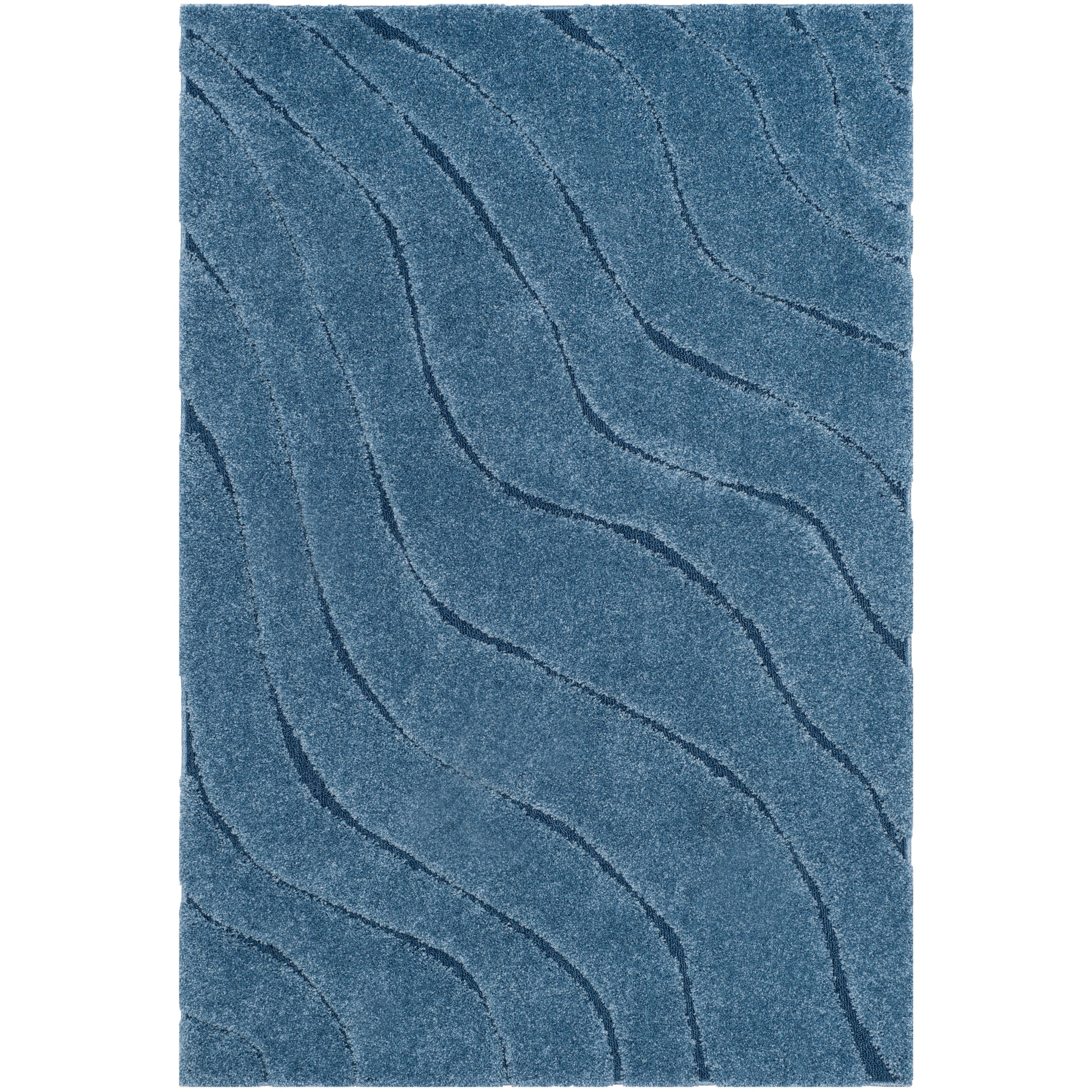 SAFAVIEH Florida Shag Borbala Soft Serene Waves 1.2-inch Thick