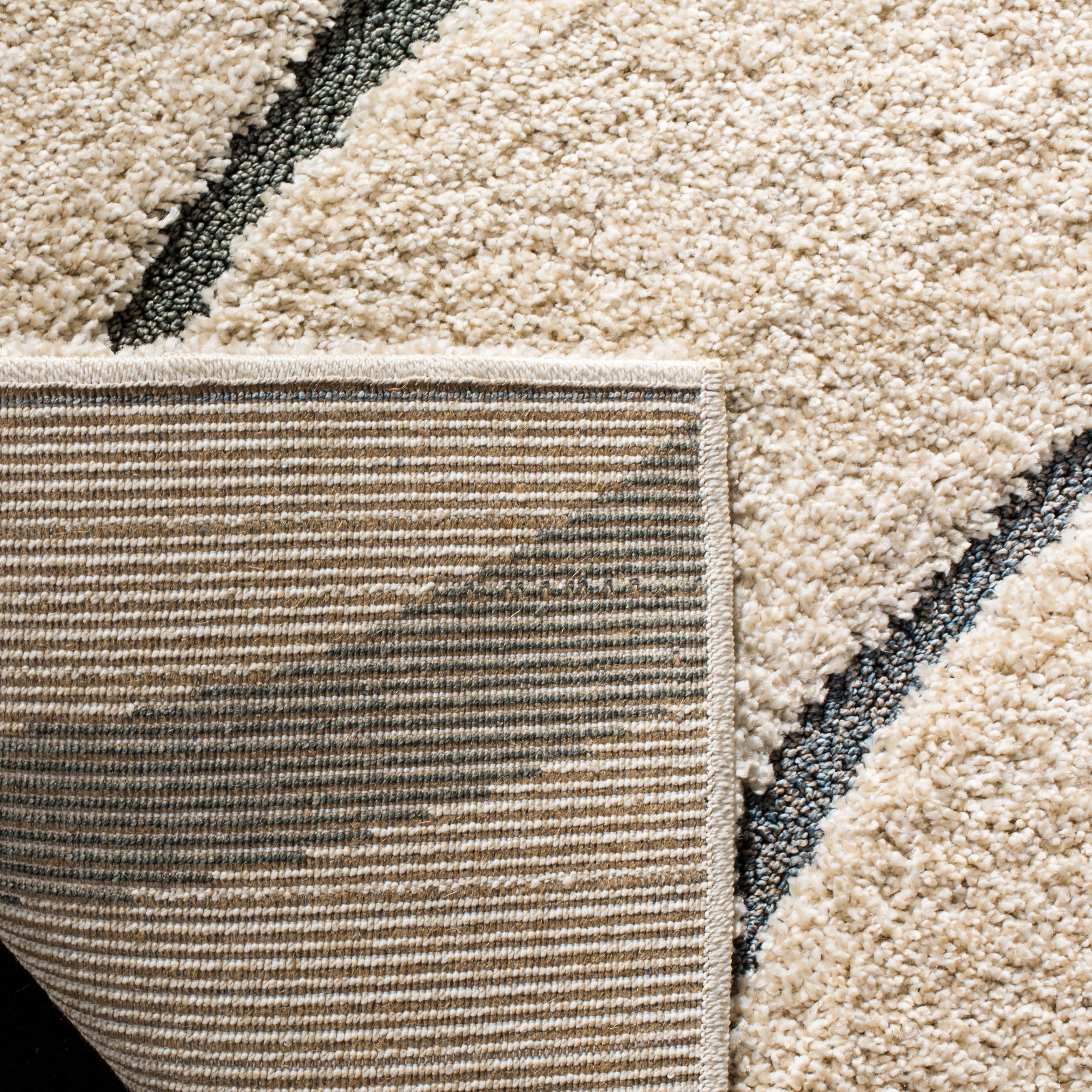 SAFAVIEH Florida Shag Borbala Soft Serene Waves 1.2-inch Thick