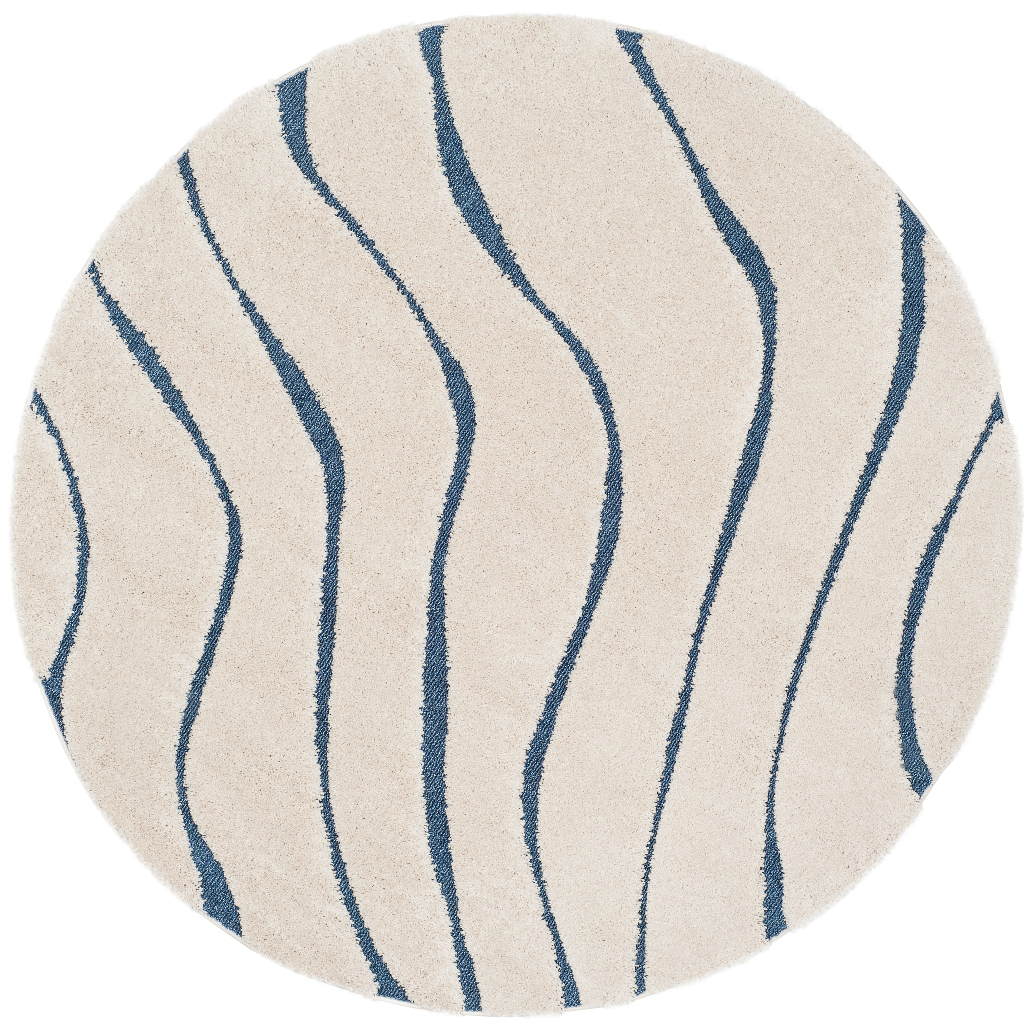 SAFAVIEH Florida Shag Borbala Soft Serene Waves 1.2-inch Thick