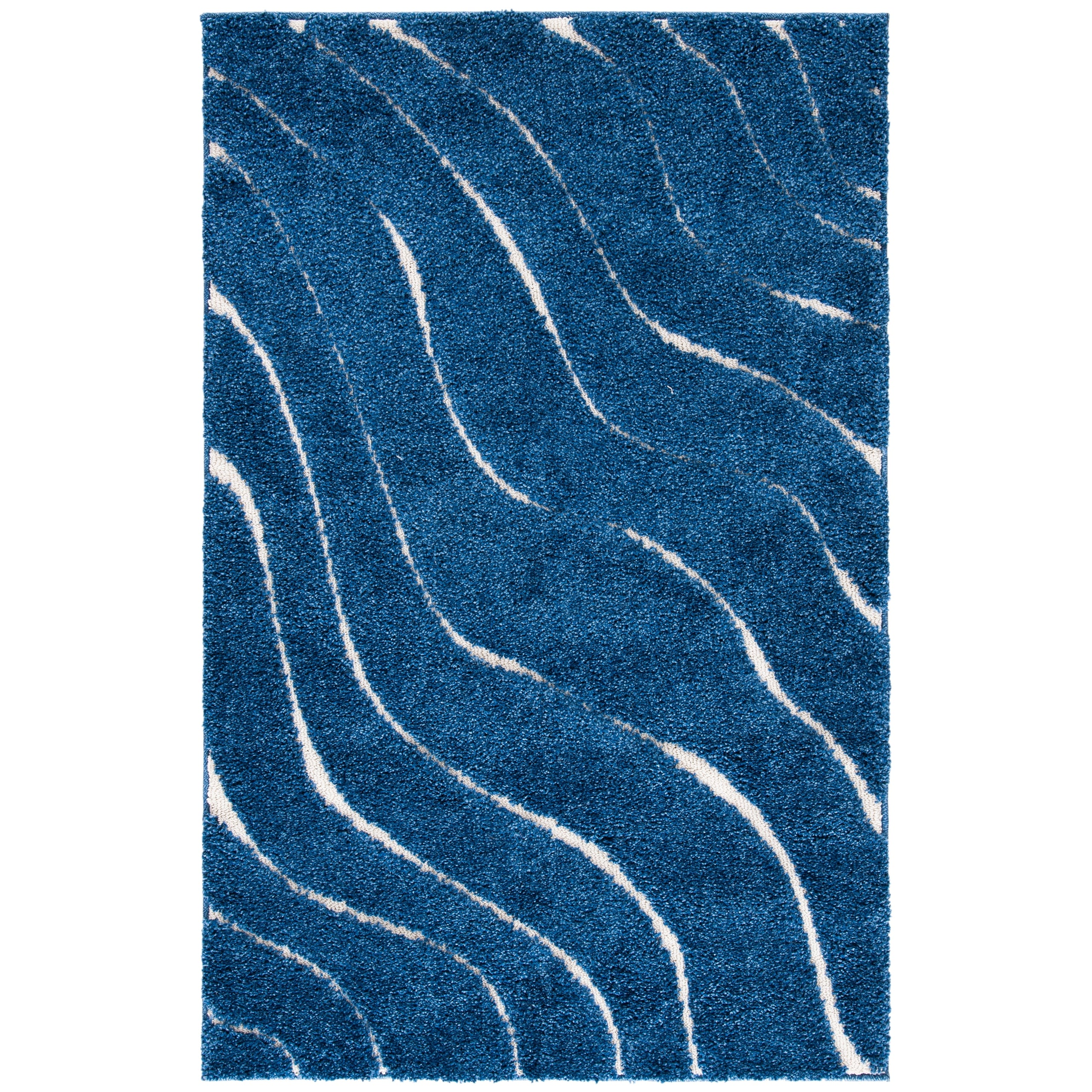 SAFAVIEH Florida Shag Borbala Soft Serene Waves 1.2-inch Thick