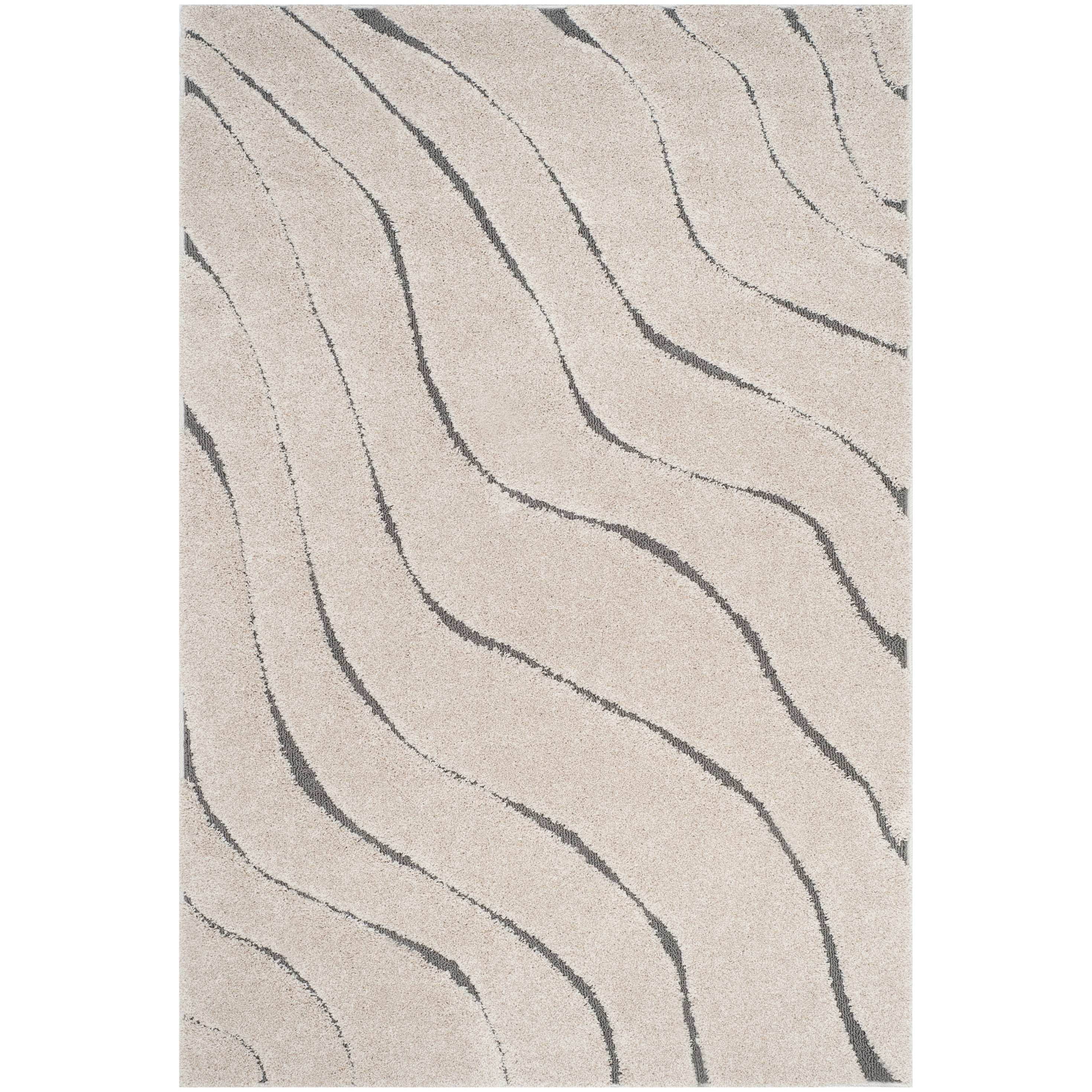 SAFAVIEH Florida Shag Borbala Soft Serene Waves 1.2-inch Thick